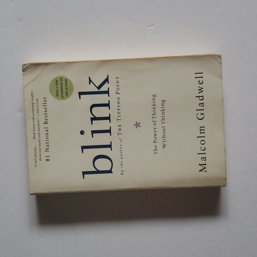 Blink Book by Malcom Gladwell